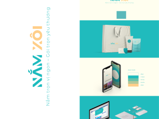 KRY | Thiết kế logo & bộ nhận diện thương hiệu “NẮM XÔI”