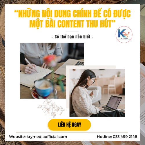Một bài viết content thu hút là một yếu tố quan trọng trong việc thu hút lượng lớn người nhấp vào để xem.